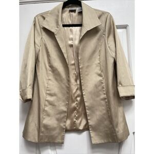 Chico's Champagne‎ Gold Size 0 (4/6) Fully Lined Evening Jacket